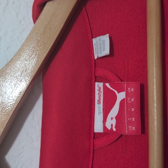 Arsenal FC Zip Up Lightweight Jacket Mens Size Medium Puma Classic Red Arsenal - Picture 4 of 17